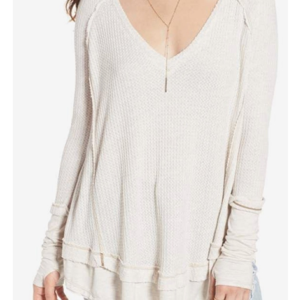 NWT Free People Laguna Thermal in Sand XS